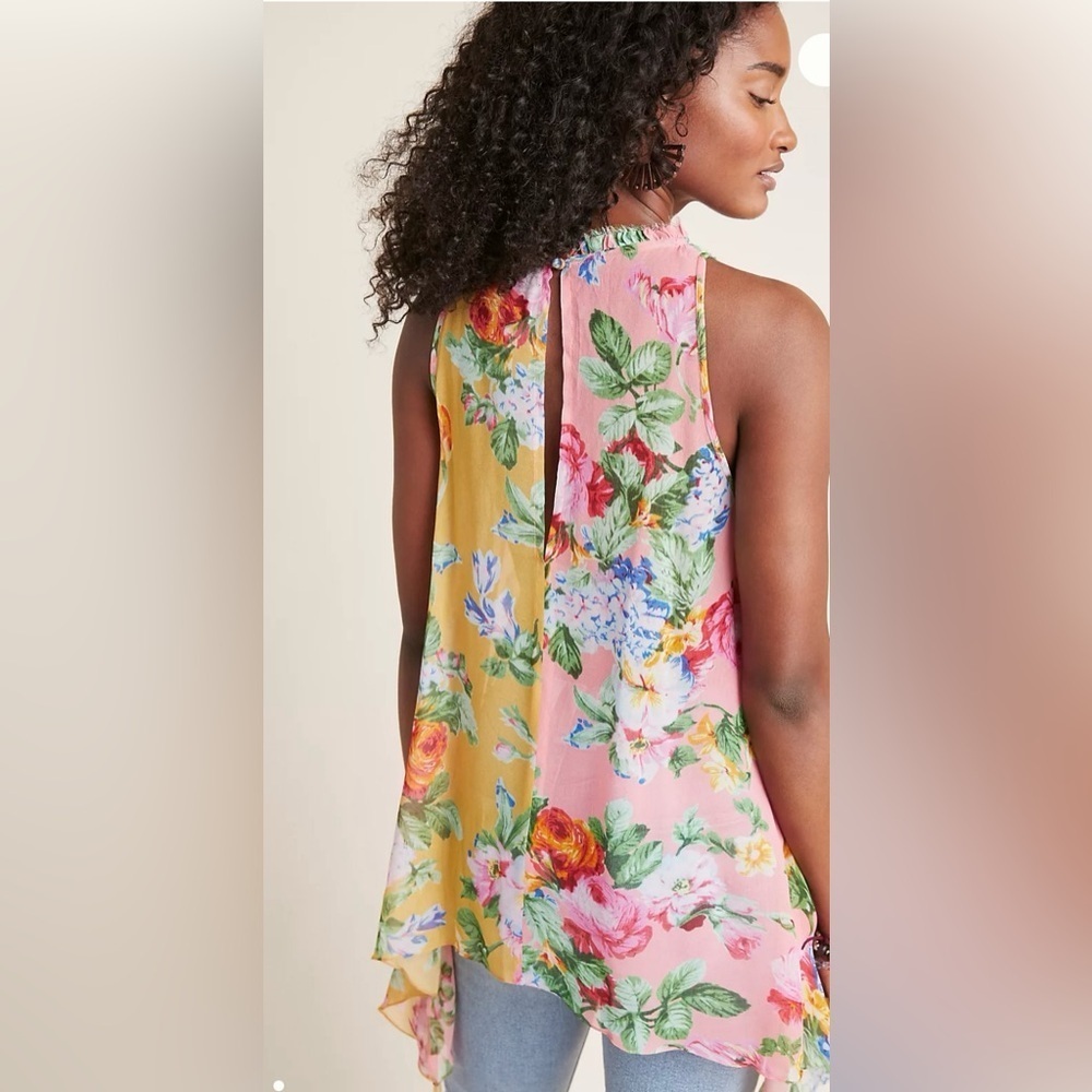Anthropologie Nikasha Morevia floral top size small - Picture 2 of 7